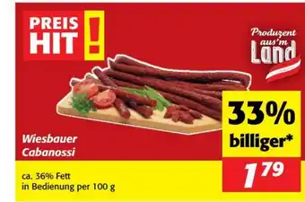 Nah&Frisch Wiesbauer cabanossi Angebot