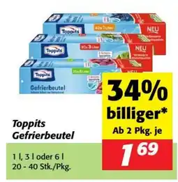 Nah&Frisch Toppits gefrierbeutel Angebot