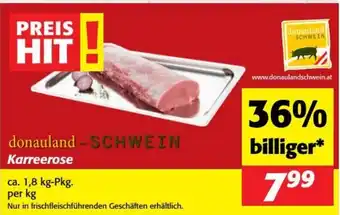 Nah&Frisch Donauland schwein karreerose Angebot