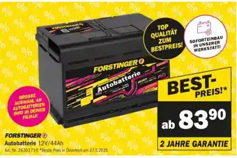 Forstinger Forstinger autobatterie Angebot