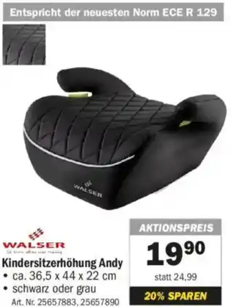 Forstinger Walser kindersitzerhöhung andy Angebot