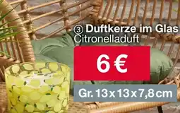 Woolworth Duftkerze im glas citronelladuft Angebot