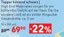 Matratzen Concord Topper kühlend schwarz Angebot