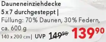 Matratzen Concord Dauneneinziehdecke Angebot