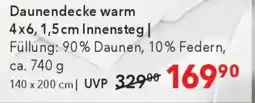Matratzen Concord Daunendecke warm Angebot