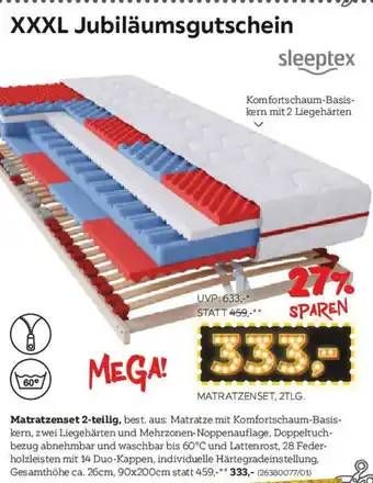 XXXLutz Matratzenset Angebot