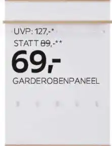 XXXLutz Garderobenpaneel Angebot