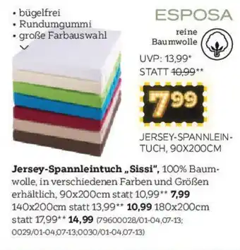 XXXLutz Jersey-spannleintuch Angebot