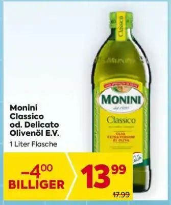 Billa Monini Classico od. Delicato Olivenöl E. V Angebot