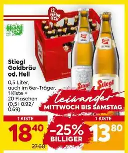 Billa Stiegl Goldbräu od. Hell Angebot
