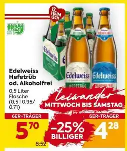 Billa Edelweiss Hefetrüb od. Alkoholfrei Angebot