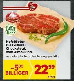 Billa Hofstädter Die Grillerei Chucksteak vom Almo-Rind Angebot