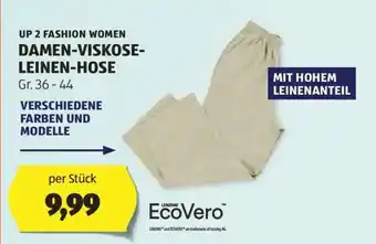 Hofer UP 2 FASHION WOMEN DAMEN-VISKOSE-LEINEN-HOSE Angebot