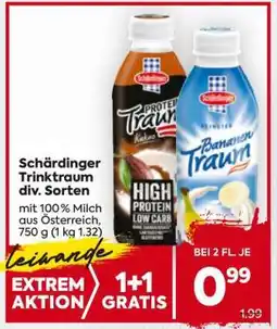 Billa Schärdinger Trinktraum div. Sorten Angebot