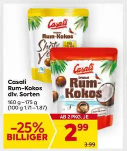 Billa Casali Rum-Kokos div. Sorten Angebot