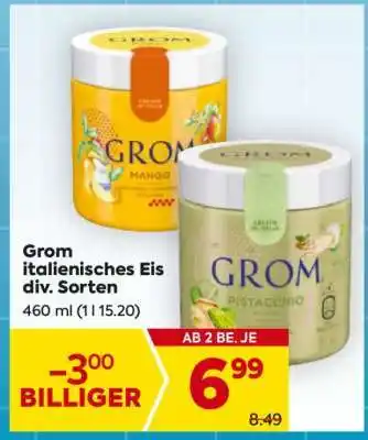 Billa Grom italienisches Eis div. Sorten Angebot