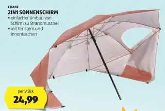 Hofer CRANE 2IN1 SONNENSCHIRM Angebot