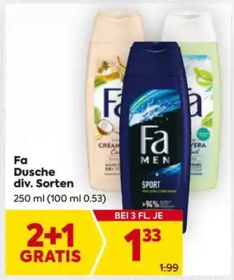 Billa Fa Dusche div. Sorten Angebot