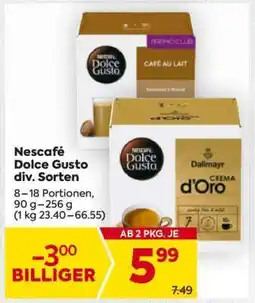 Billa Nescafé Dolce Gusto div. Sorten Angebot