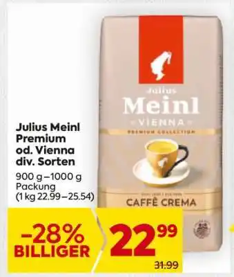 Billa Julius Meinl Premium od. Vienna div. Sorten Angebot
