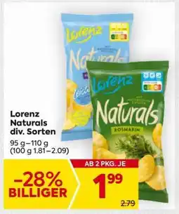 Billa Lorenz Naturals div. Sorten Angebot