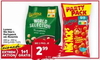 Billa Lorenz Nic Nac’s Partypack od. Nussmix Angebot