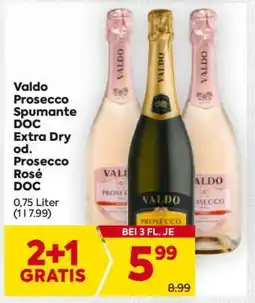Billa Valdo Prosecco Spumante DOC Extra Dry od. Prosecco Rosé DOC Angebot