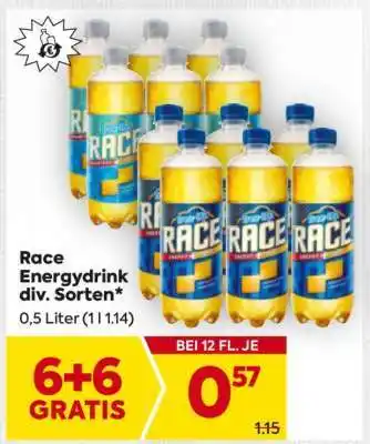 Billa Race Energydrink div. Sorten Angebot
