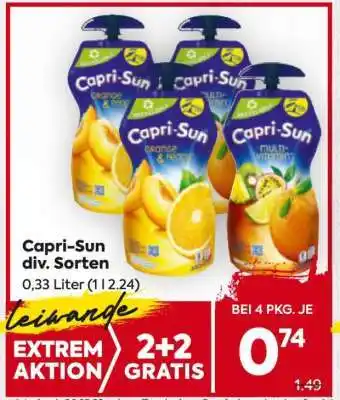 Billa Capri-Sun div. Sorten Angebot