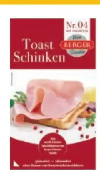 Metro Berger Toastschinken Angebot