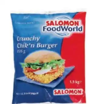Metro Salomon Food World Crunchy Chik`n Burger Angebot