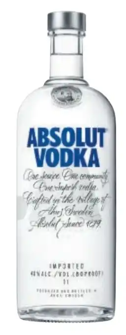 Metro Absolut Vodka Angebot