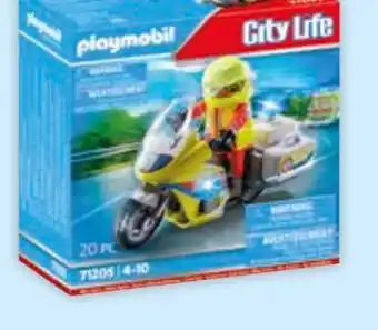 Müller Playmobil Notarzt-Motorrad mit Blinklicht 71205 Angebot