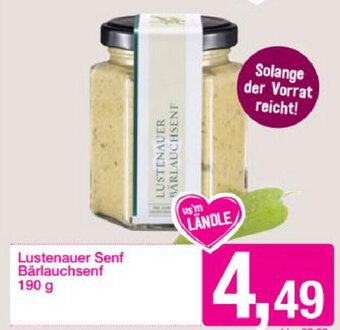 Sutterlüty Lustenauer Senf Bärlauchsenf 190 g Angebot