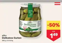 MPreis Efko delikatess gurken Angebot
