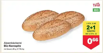MPreis Alpenbäckerei bio-kornspitz mit sesam Angebot