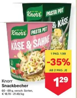 MPreis Knorr snackbecher Angebot