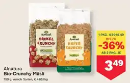 MPreis Alnatura bio-crunchy müsli Angebot