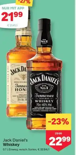 MPreis Jack daniels whiskey Angebot