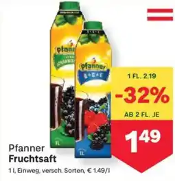 MPreis Pfanner fruchtsaft Angebot