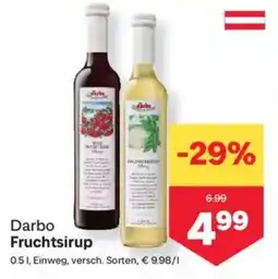 MPreis Darbo fruchtsirup Angebot