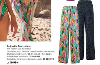 Tchibo Eduscho Bedruckte palazzohose mit fasern aus der natur Angebot