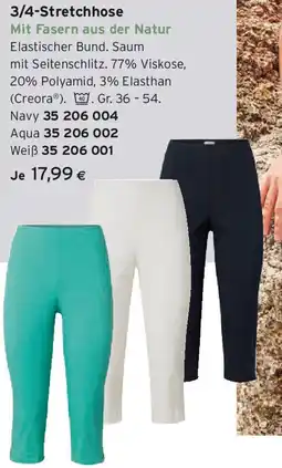 Tchibo Eduscho Stretchhose mit fasern aus der natur Angebot