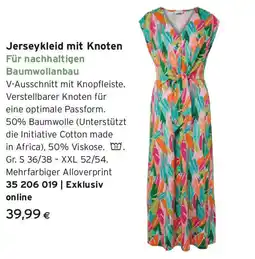 Tchibo Eduscho Jerseykleid mit knoten Angebot