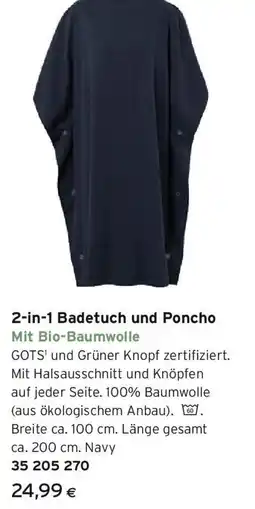 Tchibo Eduscho Badetuch und poncho mit bio-baumwolle Angebot