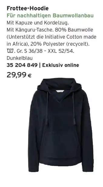 Tchibo Eduscho Frottee hoodie Angebot