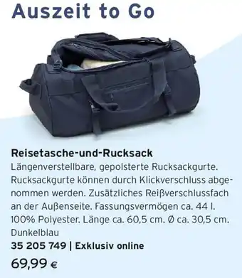 Tchibo Eduscho Reisetasche und rucksack Angebot