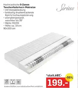 Möbel Ludwig Taschenfederkern matratze Angebot