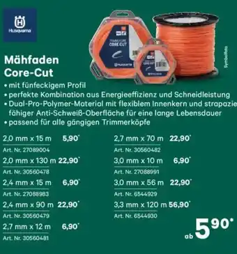 Lagerhaus Mähfaden core-cut Angebot