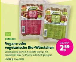 Denn's Biomarkt Vegane oder vegetarische bio-würstchen Angebot